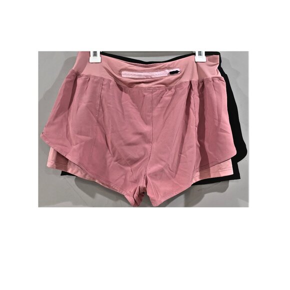 Star Vibe Women's Gym Shorts With Pockets-2Pack - Picture 1 of 3